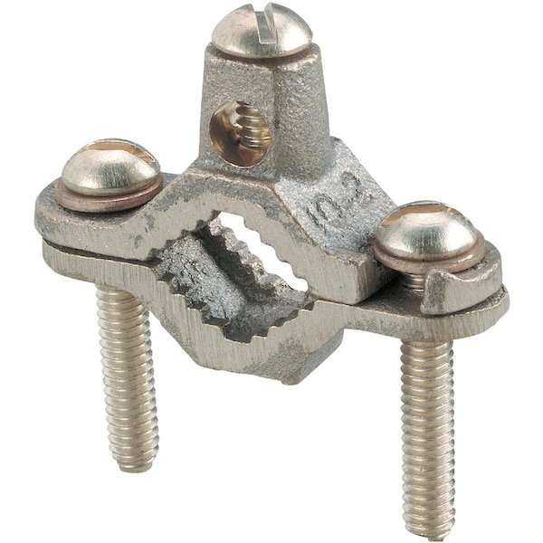 Abb Steel City 1/2 in to 1 in No 10 to No 2 AWG Set Screw Ground Clamp L160DB1 - main